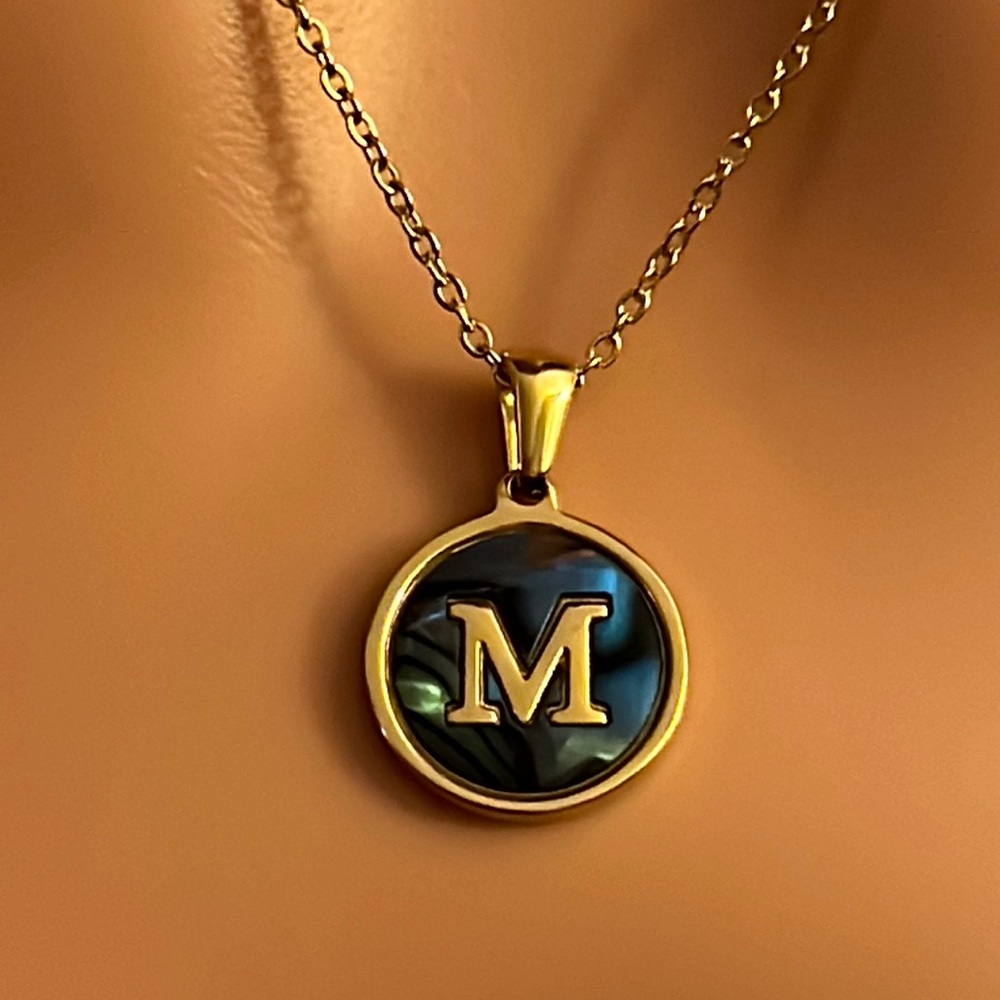 M Letter Necklace